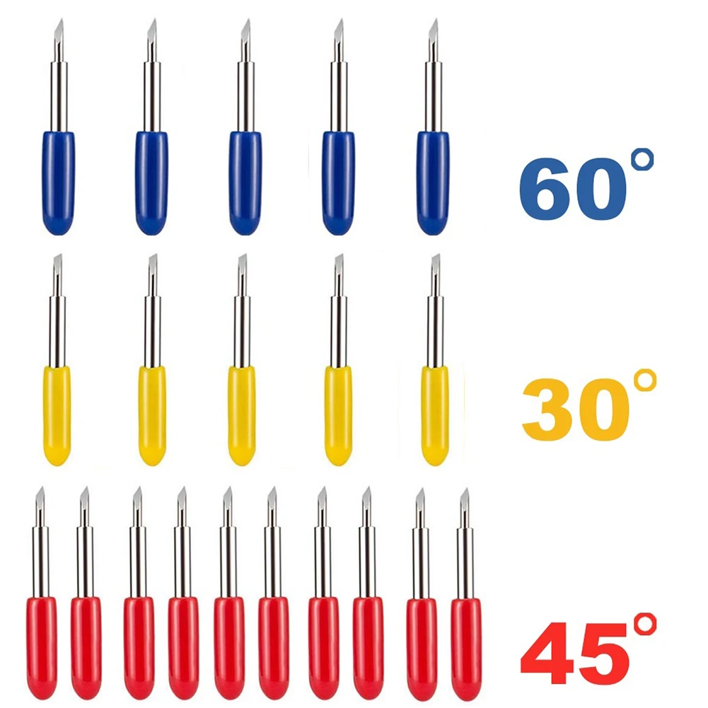 

20 шт./партия 30/45/60 градусов сменные лезвия Roland Cricut режущий нож плоттер виниловый резак нож сменные лезвия для электроинструмента