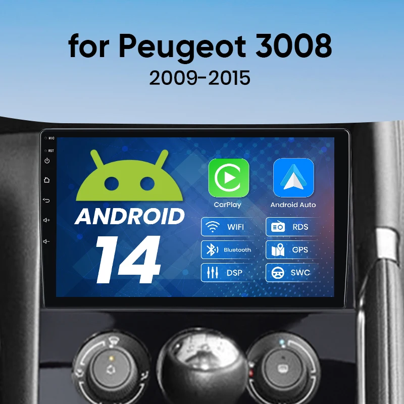 Autoradio sans fil CarPlay Android Auto pour Peugeot 3008 20092015 — free download
