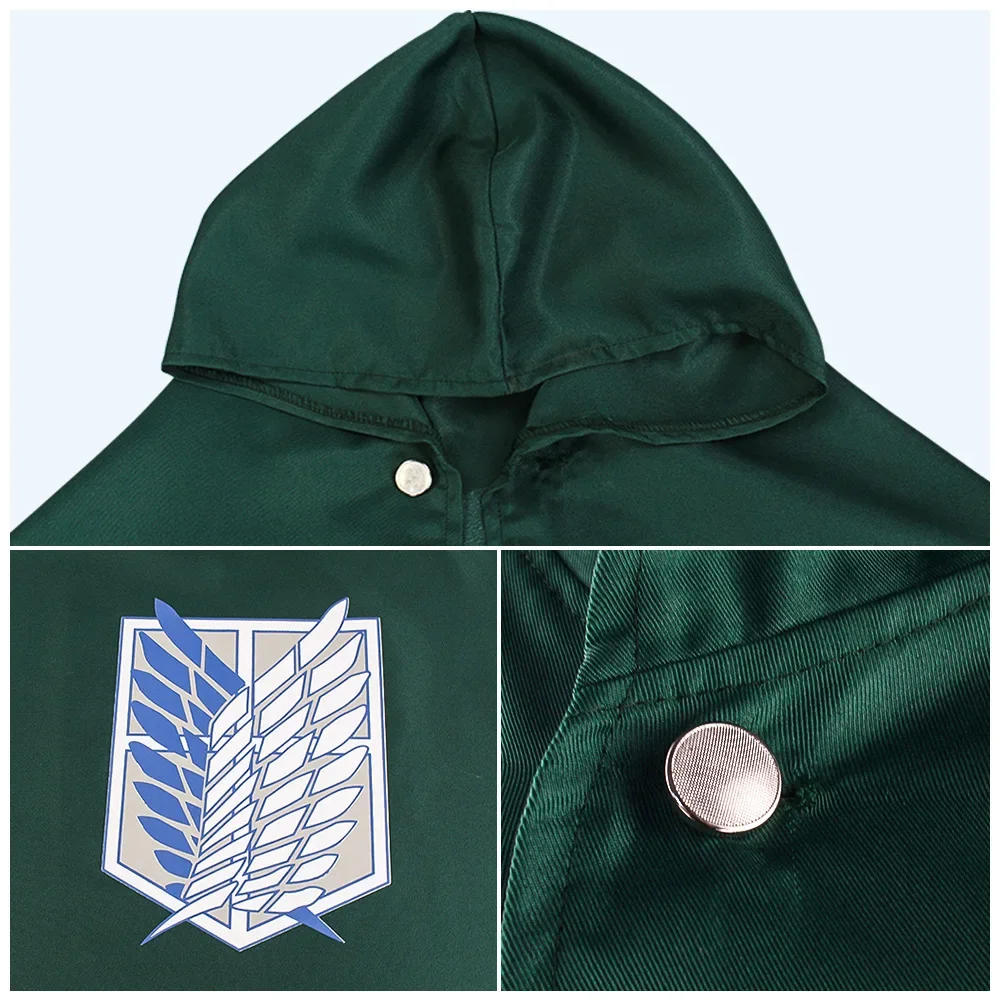 Attack on Titan: Eren Yeager | Survey Corps Leather Costume 53 Attack on Titan Levi Ackerman Survey Corps Cosplay Costume