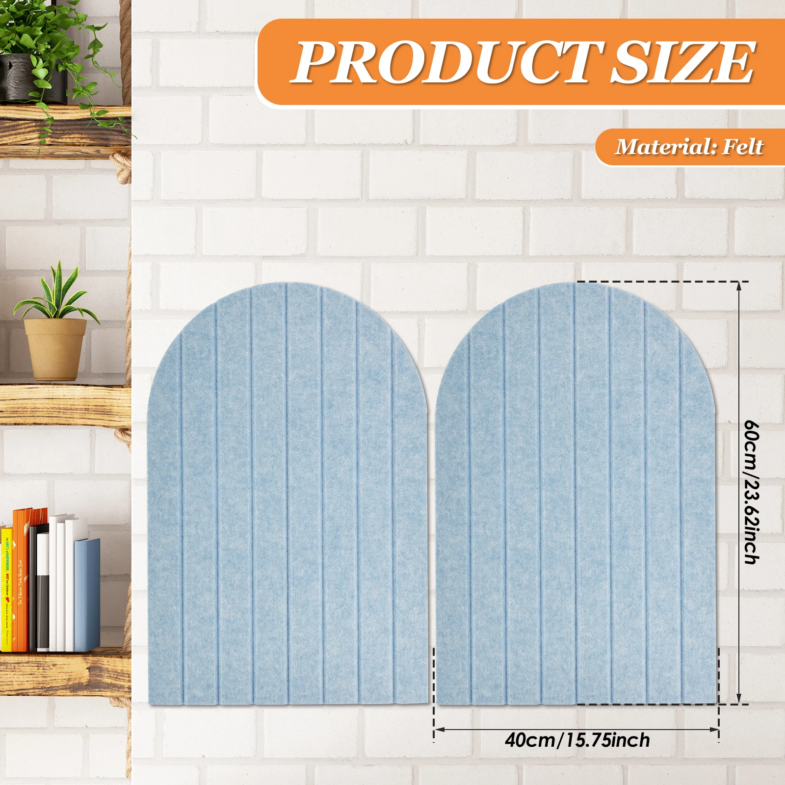 2Pcs Felt Board 40x60cm Cork Board Alternative Felt Bulletin Pin Board for Walls Home Office Classroom Decor Photo Wall Board