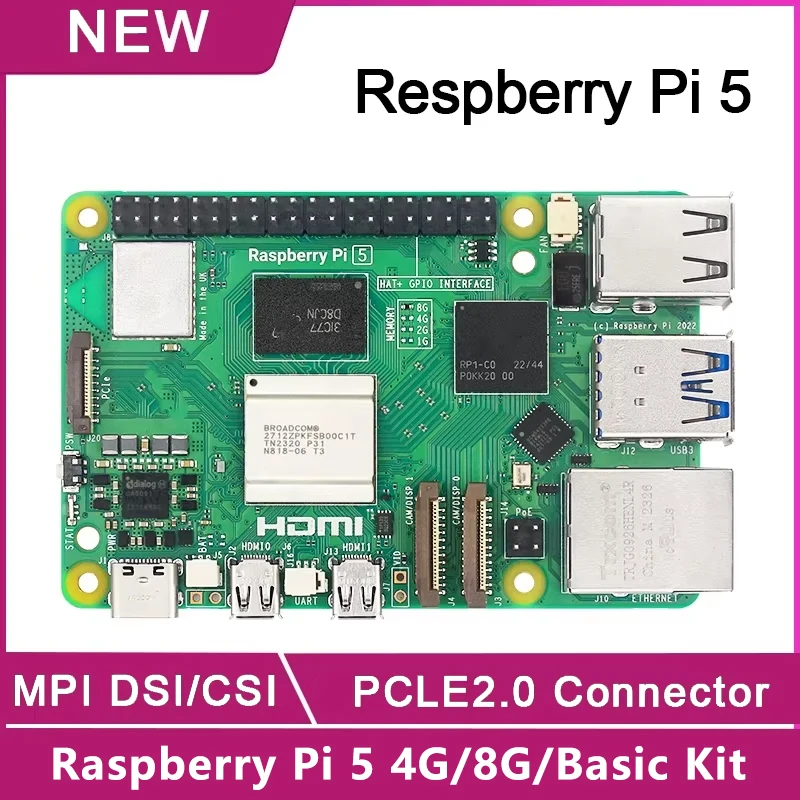 オリジナル Raspberry Pi 5 4GB 8GB RAM 開発ボード Raspberry Pi 5
