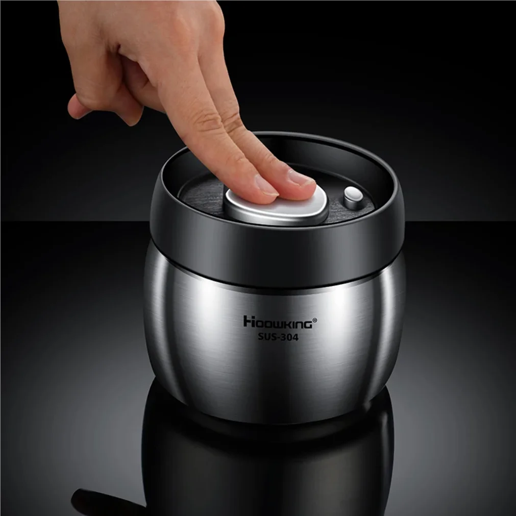 Vacuum sealed tank Coffee bean storage tank Household 304 stainless steel food storage Jars moisture-proof sealed container2025