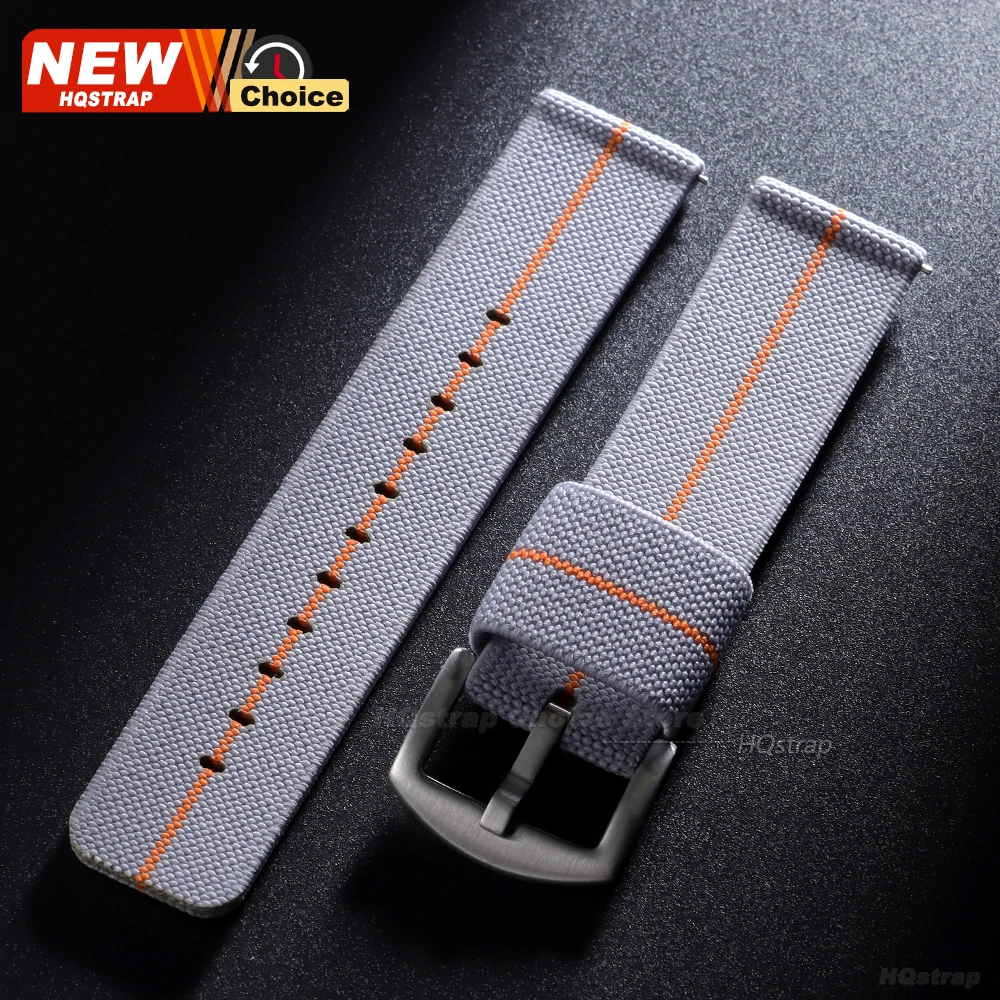 Elastic Nylon Woven Quick Release Watch Strap - Universal Bracelet for Military Style Wristbands
