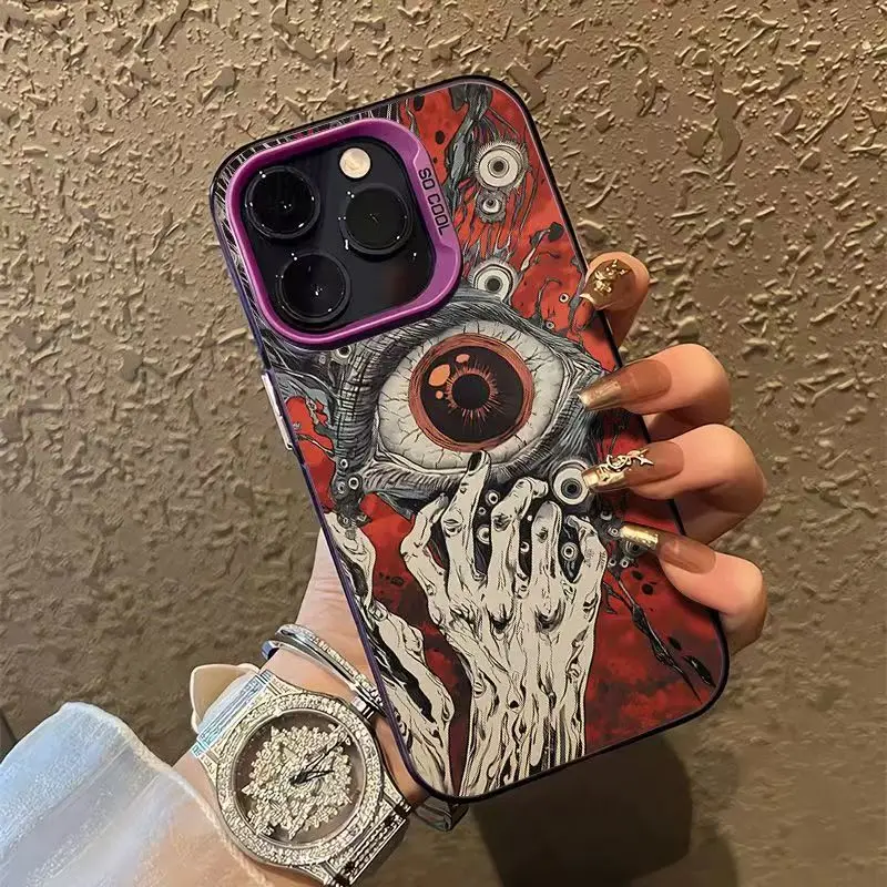 Devil Eyes Pattern Shockproof Phone Case with Bumper Protection