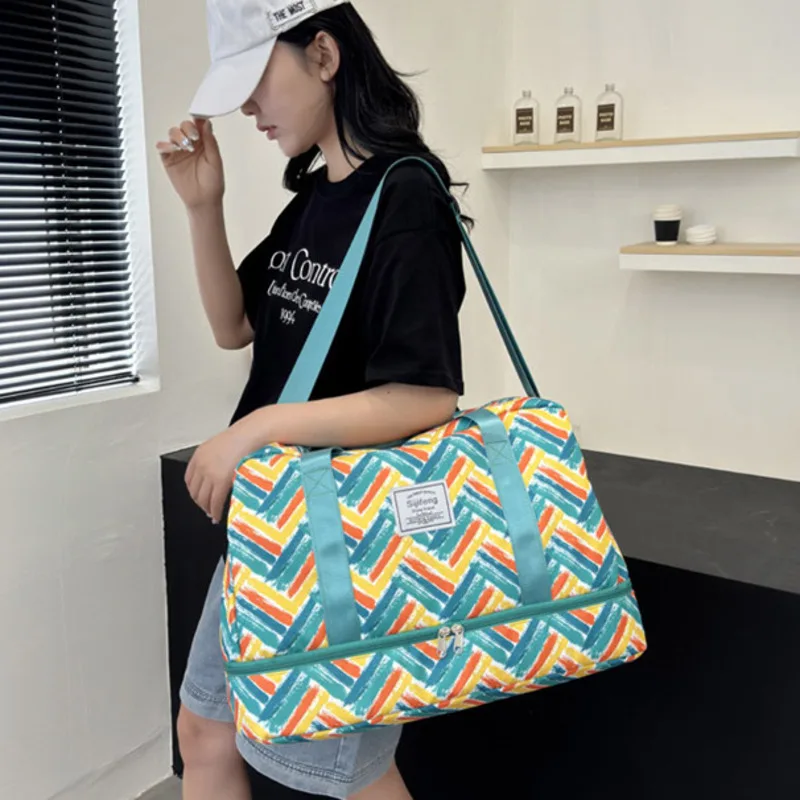 Large Capacity Travel Sports Bag Fitness Storage Bag Accommodation Waiting for Production Dry Wet Dual Purpose Shortterm Travel