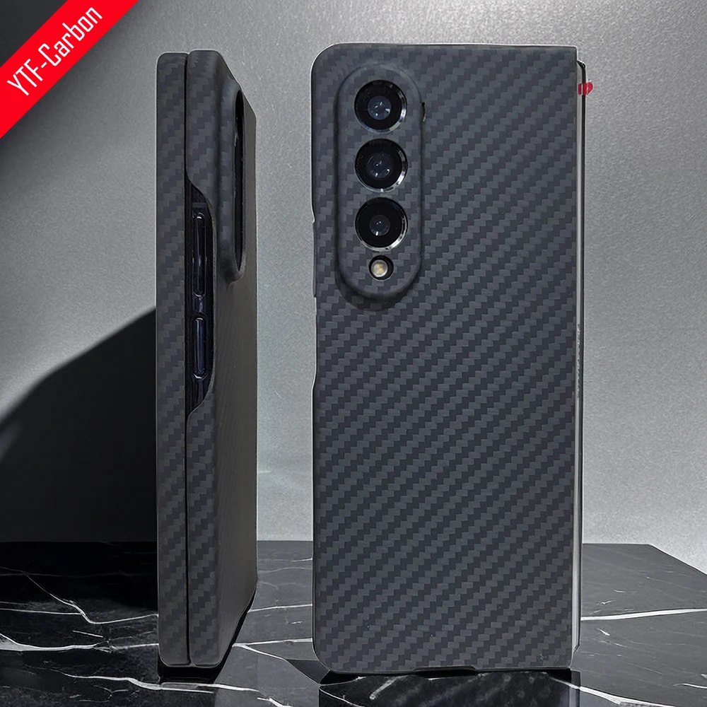 

YTF-carbon real carbon fiber case For Galaxy Z Fold 5 case Aramid fiber Ultra-thin anti-drop Z Fold 4/3 Phone Cover