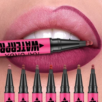 1PC Liquido Matte12-Color Lipliner Matita Impermeabile Rimpolpante Macchia Rossetto Naturale Lip Liner Contorno Labbra Contorno Trucco