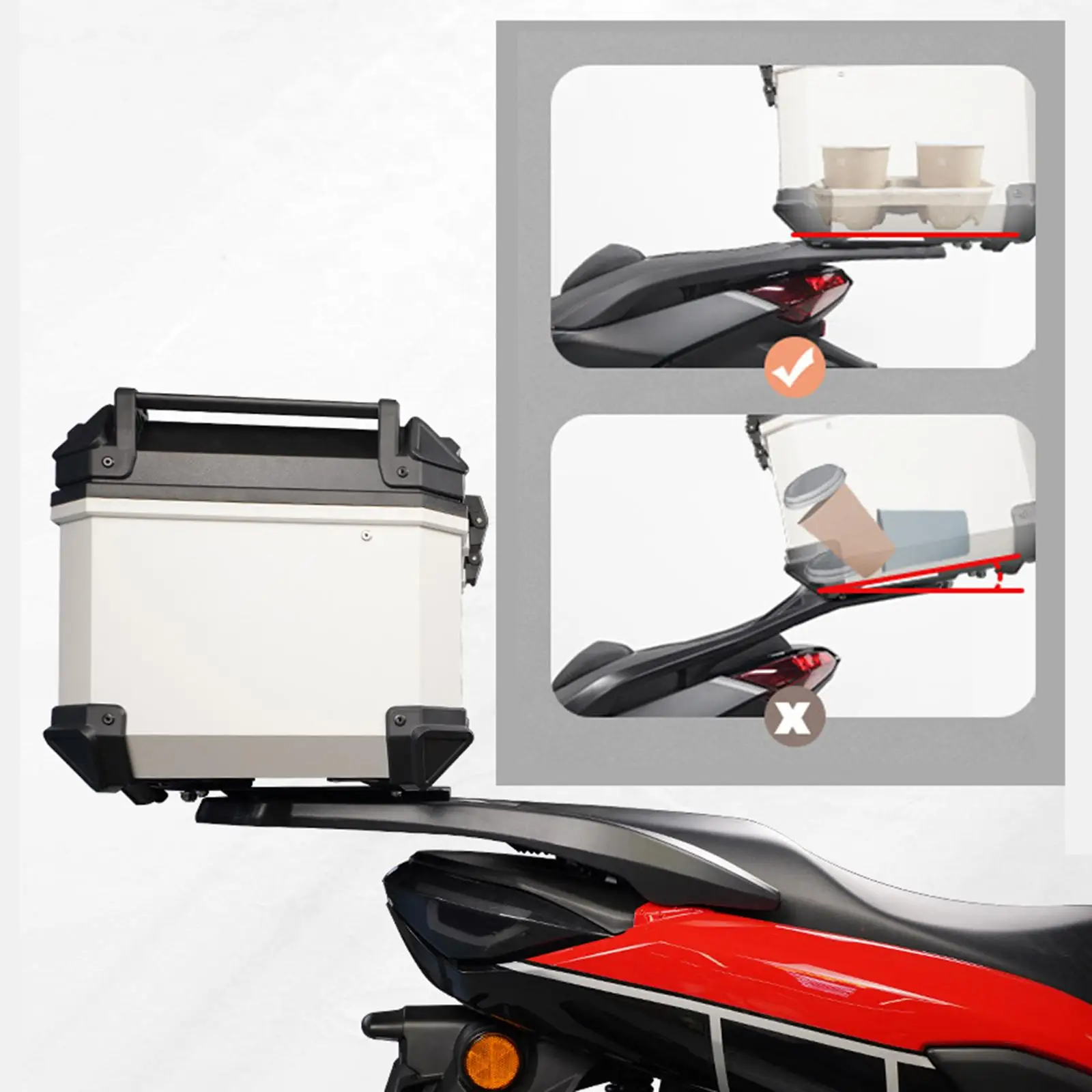 Motorcycle Rear Shelf Accessory Rear luggage Rack Trunk Holder Cargo Rack Tail Rail Kit for Yamaha Nmax155