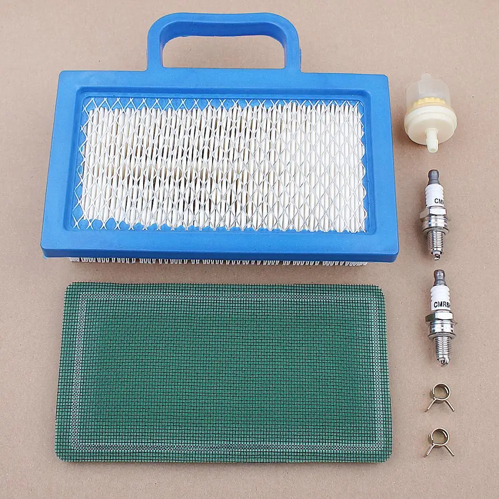 

Air Filter Spark Plug Assembly For Briggs & Stratton 499486S 499486 698754 273638S GY20575 MIU11286 Fuel Filter Lawn Mower