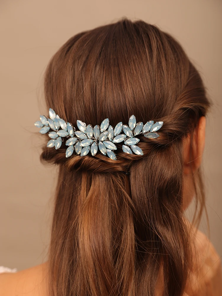 Rhinestone Flower Bridal Hair Combs Wedding Headwear Brides Hair Accessories Party Prom Jewelry Fashion Bridesmaid Tiaras hair accessories,bridal hair accessories