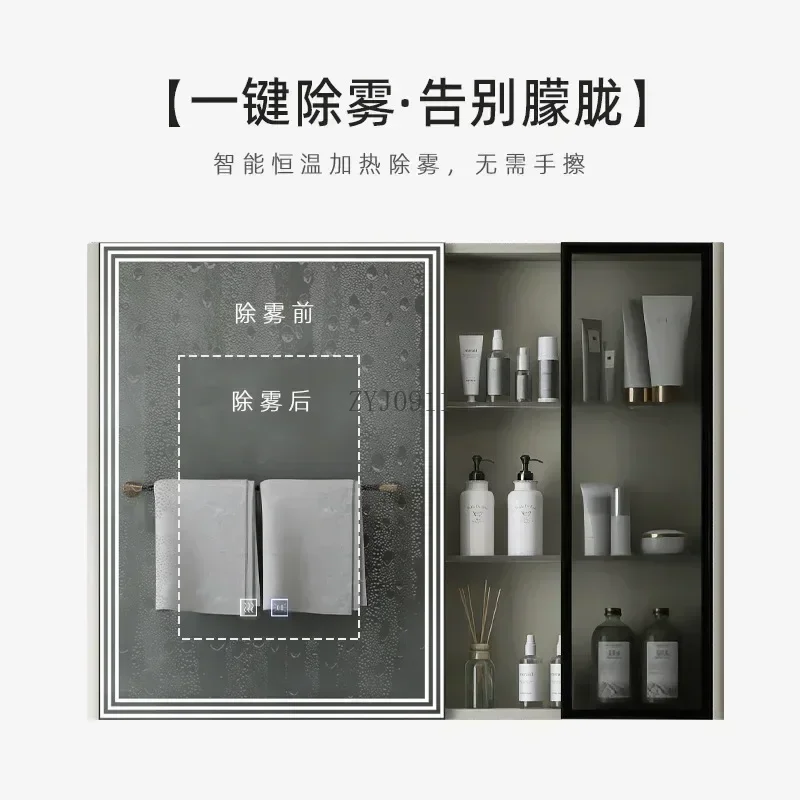 *Simple Modern Stainless Steel Bathroom Cabinet With Smart Mirror Slate Washbasin Bathroom Vanity Toilet Sink Furniture