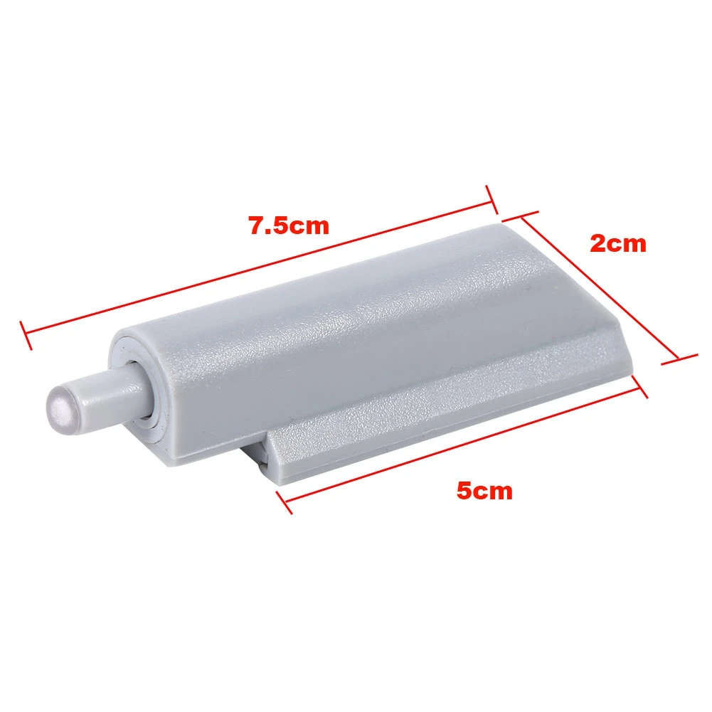 ABS Case Door Cabinet Drawer Hinge 10pcs Push to Open System Damper Catch Plastic Tip