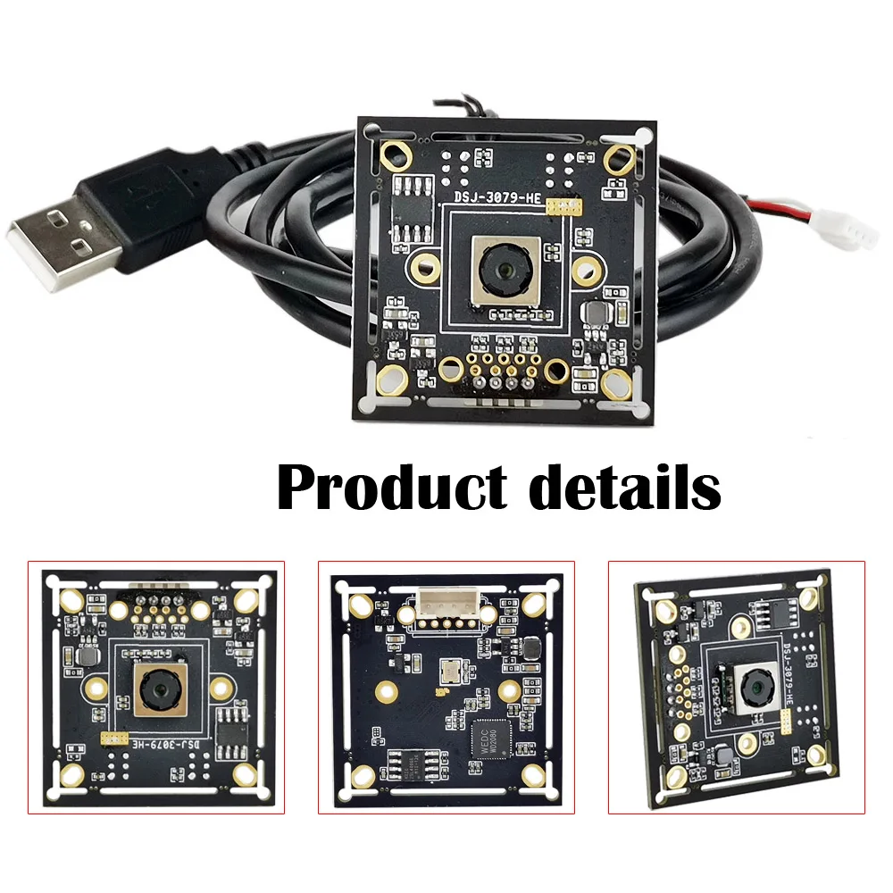 8MP IMX179 Sensor Autofocus PC Webcam USB2.0 Support UVC OTG Plug and Play 100 Degree No Distortion Lens 4K USB Video