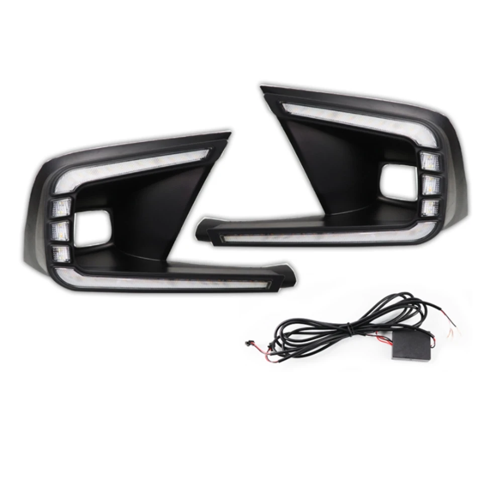 

Дневные ходовые огни для Honda Civic 11-го поколения, 2022 ярких дневных ходовых огней 6000K, противотуманная фара на передний бампер, белый и желтый свет