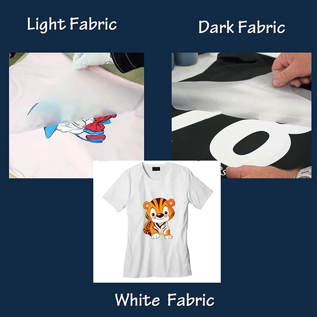 Lucky Goddness A3 A4 100 PCS DTF Transfer Film PET Heat Transfer Paper  PreTreat Sheets for DYI Direct on T-Shirts Bags Textile