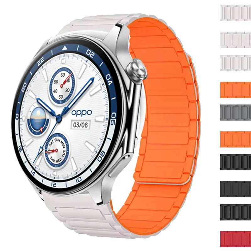 Magnetic Silicone Loop 22mm Wristband - Soft Replacement Strap