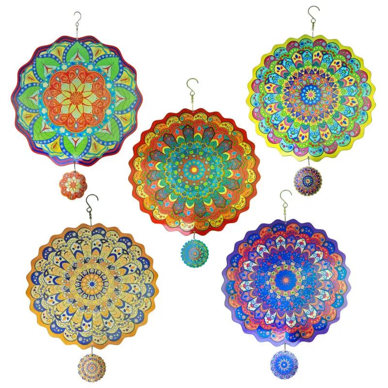 Girandola A Vento 3D DJUAN A Cuore In Acciaio Inossidabile, Sfumatura Rosso-Giallo, Decorazione Da Esterno/Interno Riflettente, Resistente Alla Ruggine, Regalo Per Giardino O Casa