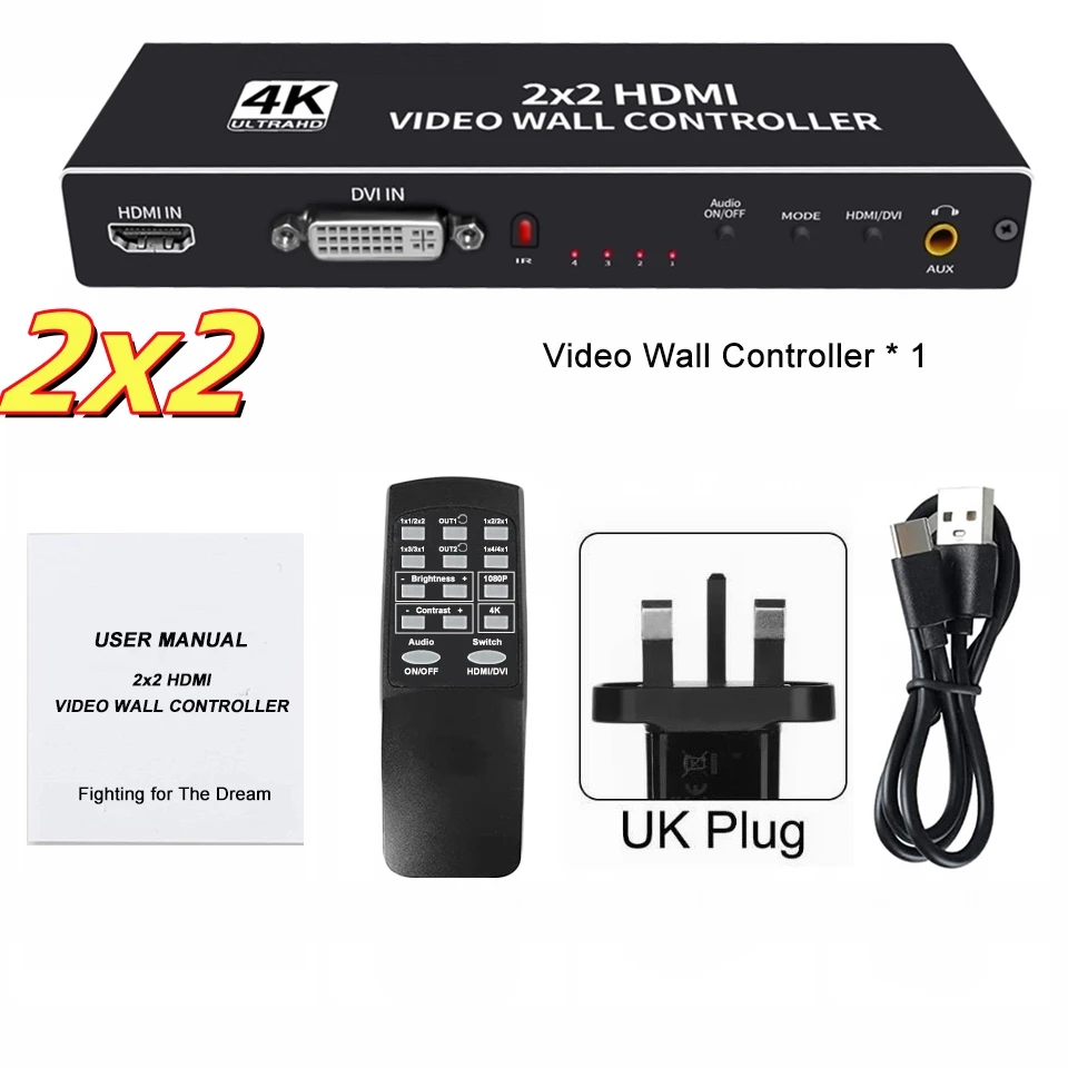 PORTTA 4K Video Wall Controller 2x2 - Professionell Produktbild-Vorschau 9