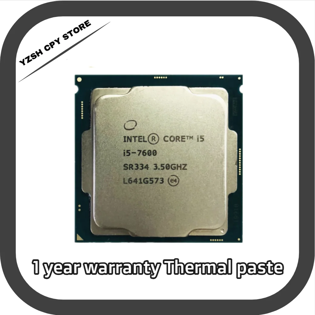 

Intel Core i5-7600 i5 7600 3.5 GHz Quad-Core Quad-Thread CPU Processor 6M 65W LGA 1151