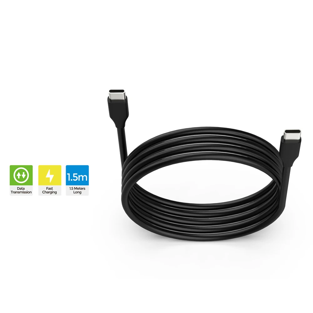 1.5M 타입-C 충전 케이블 USB C 데이터 케이블 충전 코드 게임 컨트롤러 케이블 (포털 핸드헬드/컨트롤러/NS/XBOX용)