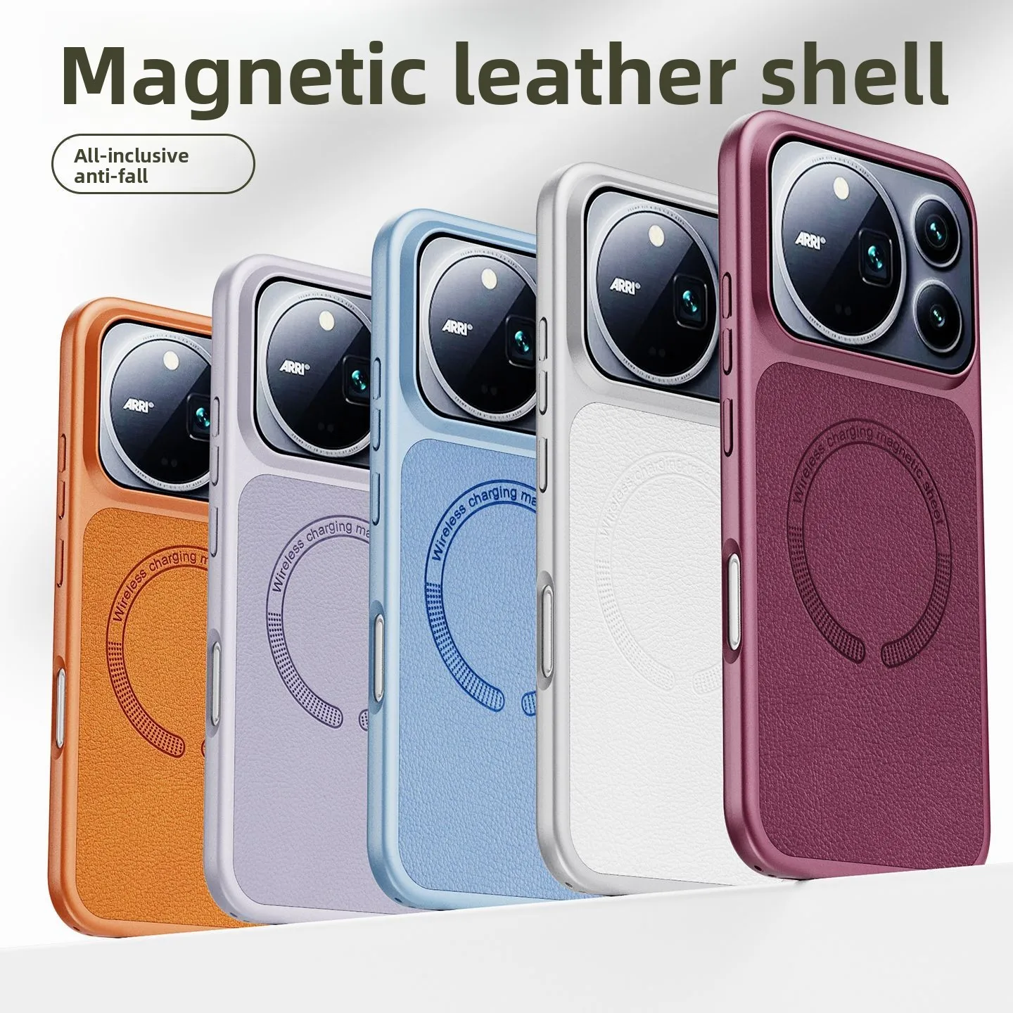 Magnetic Litchi Texture TPU Leather Case - Shockproof and Stylish Cover