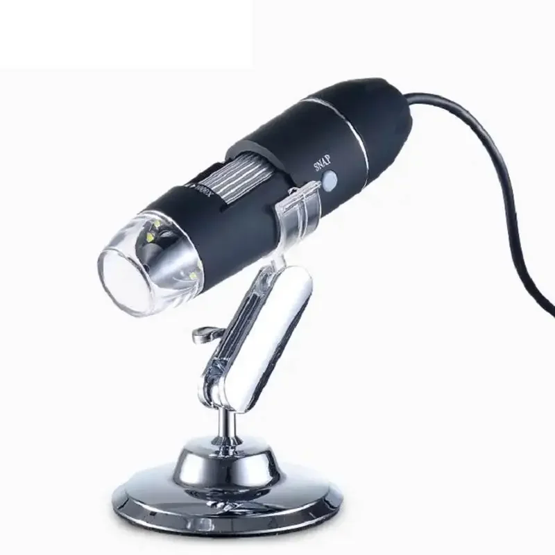 Adjustable 1600X 2MP 1080P 8 LED Digital Microscope Type-C/Micro USB Magnifier Electronic Stereo USB Endoscope For Phone PC 6