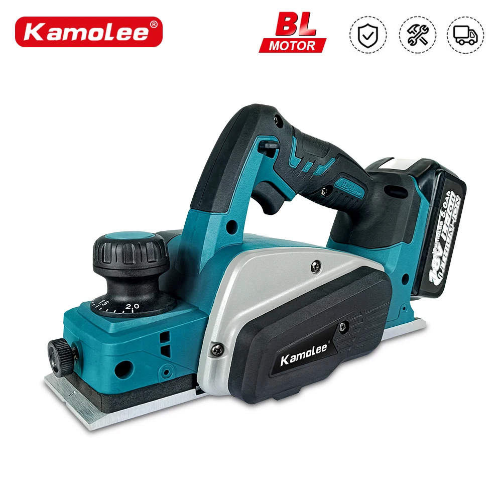 Wood Router Wood Electric Planer Kamolee 30000RPMB Cordless Wood Electric Planer Electric Router Trimmer Wood Milling Engraving Slotting for 18V Makita Battery
