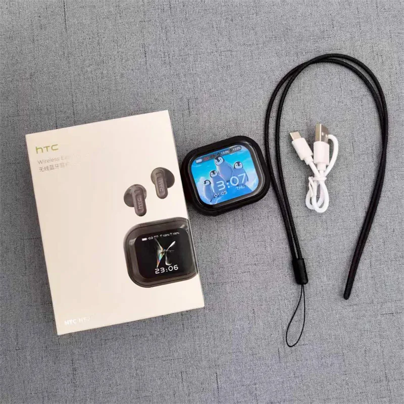 For HTC NE20 Bluetooth Earphones AI Translator Earbuds LCD