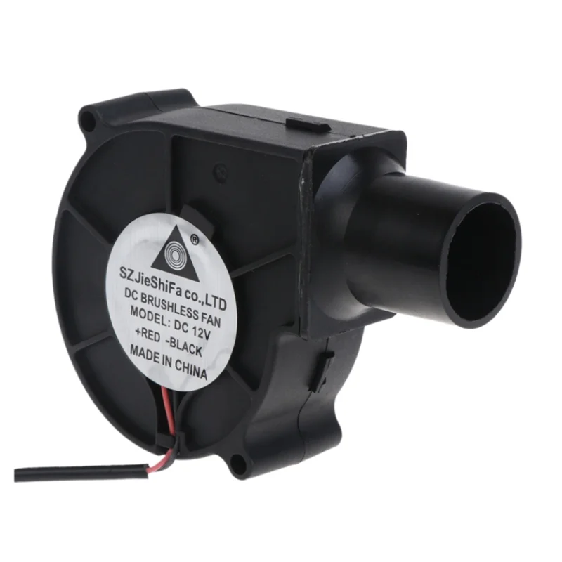 Pequeno Ventilador com Controlador de Velocidade Variável de Energia para Faça Você Mesmo Refrigeração ao ar Livre para Churrasco Ventilador Ventilador de Fogo 7cm 7530 12v - Imagem 4