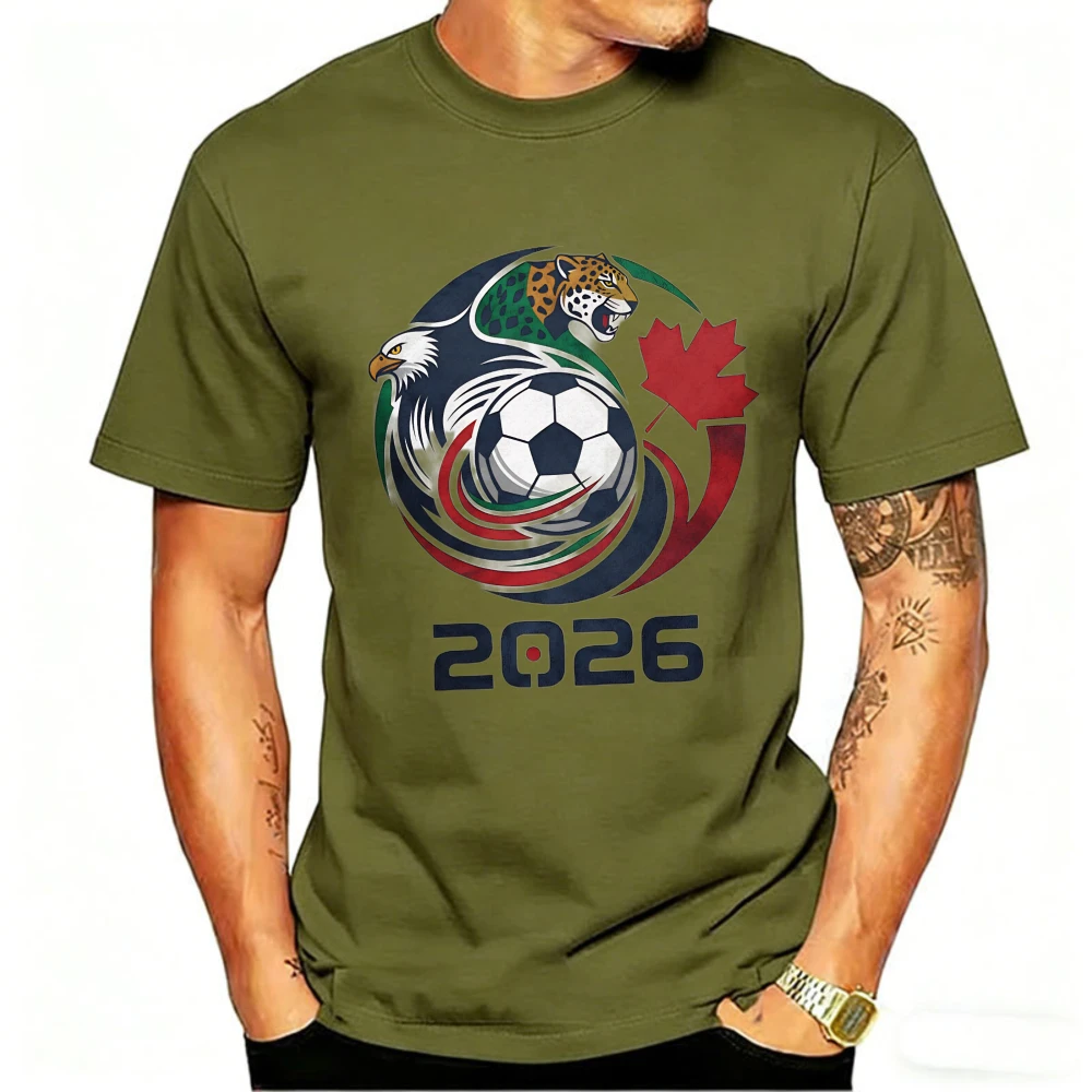 Men's Sports T-shirt 2026 USA Canada Mexico Soccer T-Shirts Eagle Jaguar Graphic Tee Football Fans Best Gift Summer Short Sleeve - Image 6