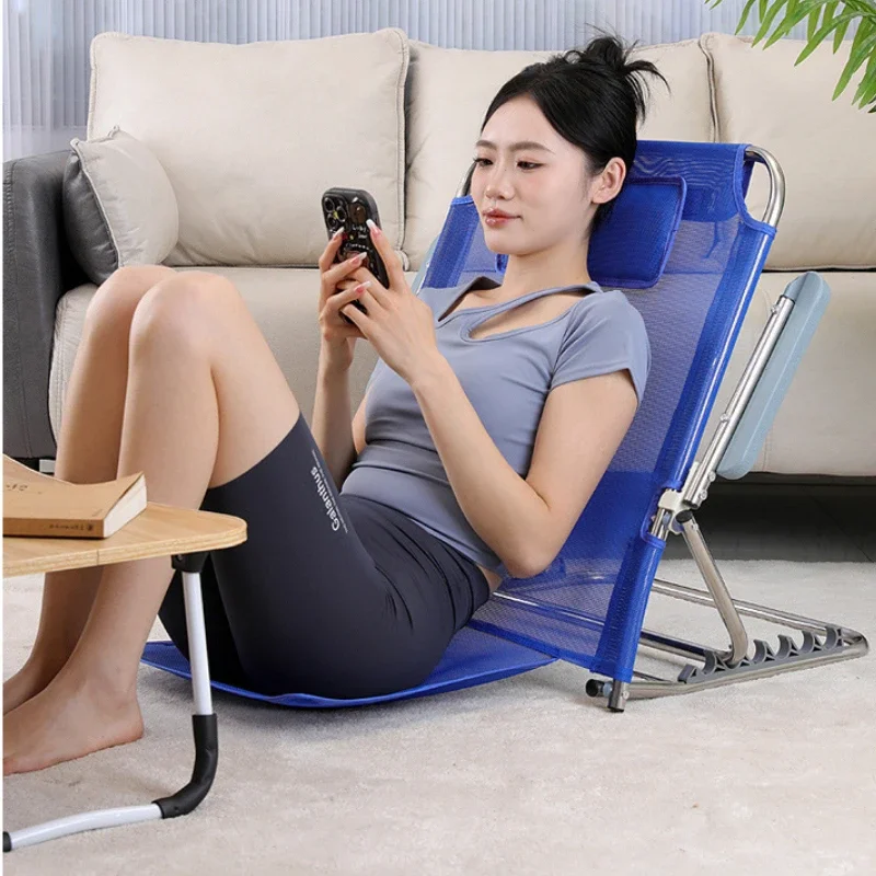 Folding Bed Backrest Support Semi-reclining Legless Backrest Chair ...