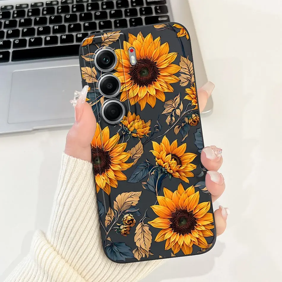 Elegant Butterfly Floral Soft Silicone Phone Case and Bumper