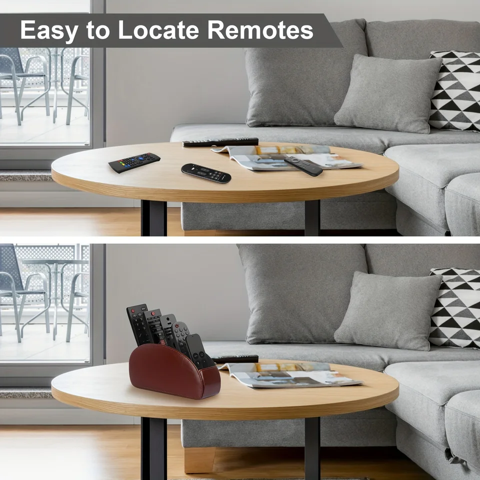 Holder With 5 Compartments Remote Control Box For Desktop Storage Media Player Heater Controllers_voghion.com