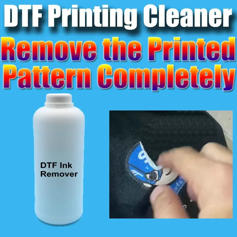 Dtf Remover Dtf Remove Clothing Printing Clean Liquid for Garments Ink Textile Vinyl Glue Remover Solution Cleaner Printer