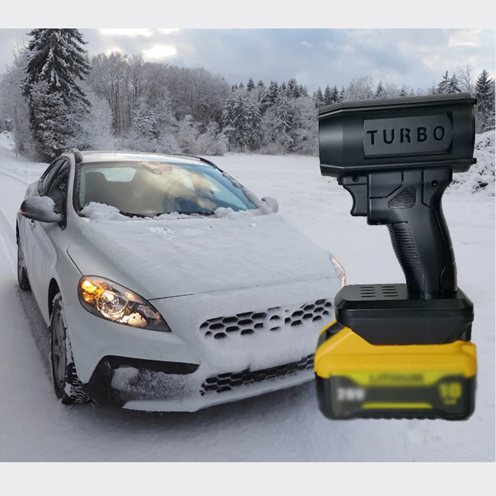 X64 Turbo Fan16000mA puissant ventilateur 64mm portable bruxelles moteur conduit ventilateur poussée puissance électrique affichage voiture pistolet à Air sec