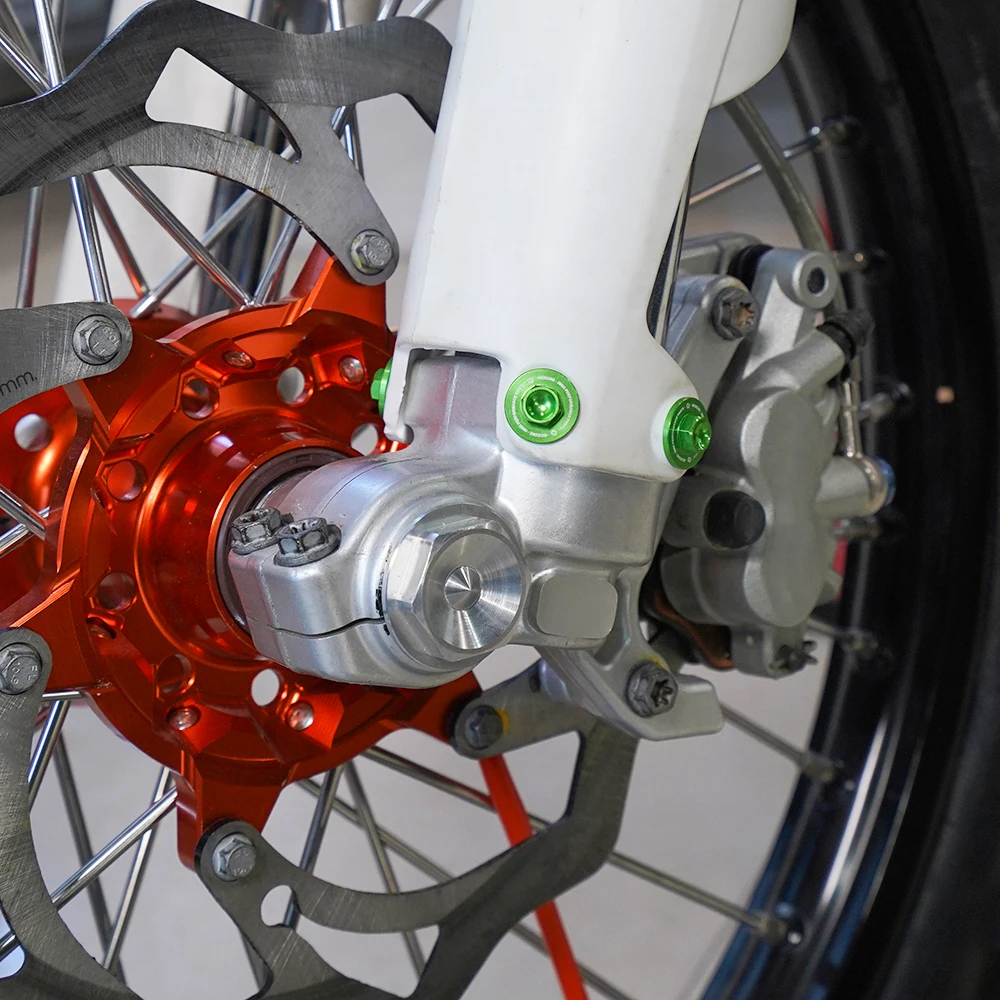 NICECNC Für Beta RR 300 250 350 390 450 2013-2019 X-Trainer 300 2015-2022 6PCS Gabel Schutz Schrauben Für Kawasaki KX250 KX450F – Detail 1
