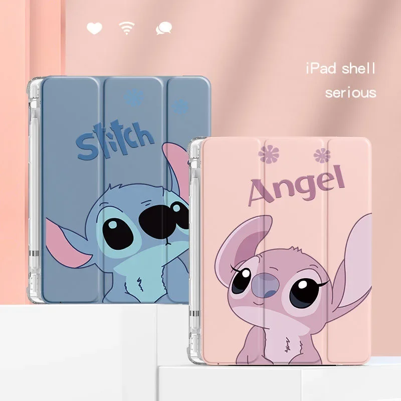 Miniso-capa para Tablet Cartoon Stitch Capa Protetora para Ipad Pro Air 10 Geração 10.9 Mini 2023