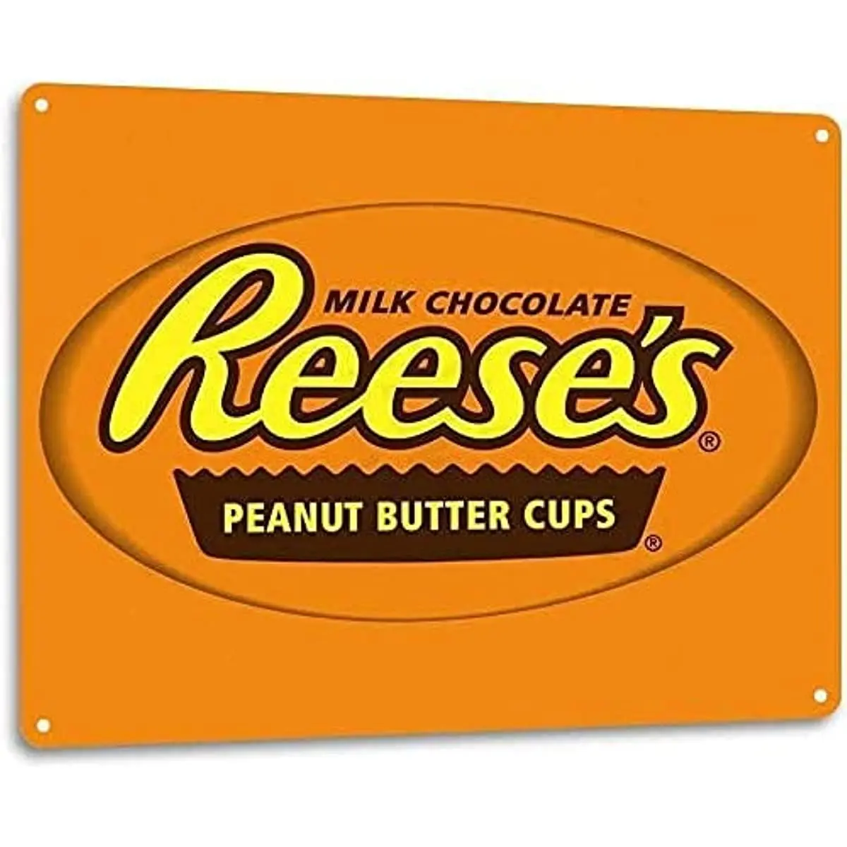 

Жестяной знак Reese's Cup, металлический декор, металлический жестяной знак для магазина конфет, железная картина