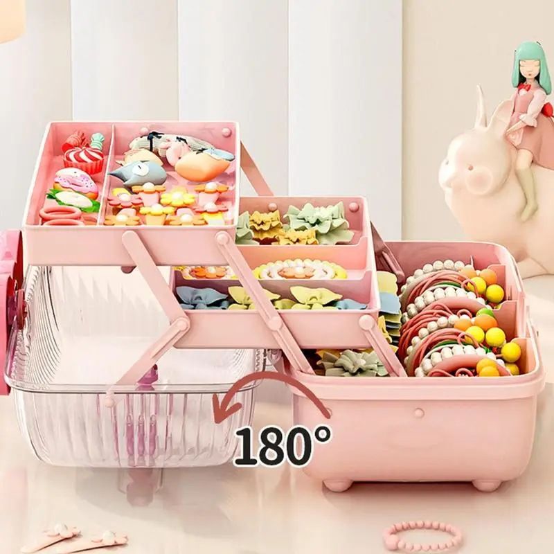 Hairpin Hair Girl Jewelry Hair Dressing Tie Accessories Strap Storage Box  Children's Rubber Jewelry Band Hair Box Baby Box - AliExpress