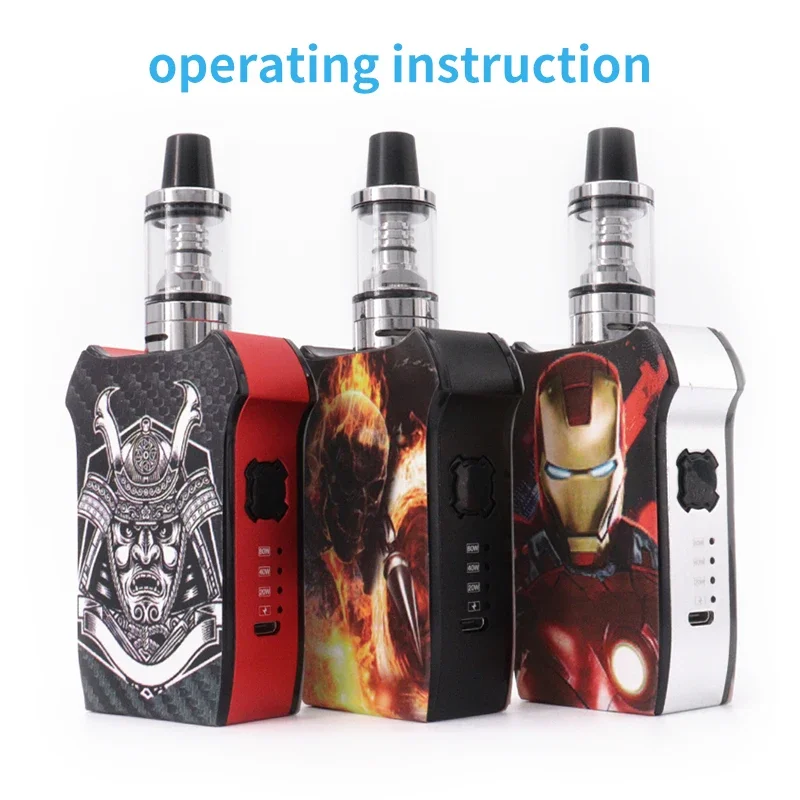 80w Vape Box Mod Kits 2000mAh mit 0,35 Ohm 2ml Zerstäuber Leistung einstellbare Vapor izer Vape E-Zigarette Shisha Shisha Vaper Pen_Sa032e5a9ebbf44b4a246188dc89d3f6dQ