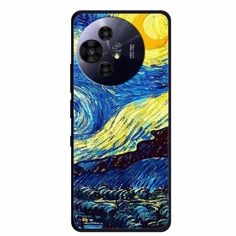Premium Black Silicone Protective Case for TCL 50 Pro NxtPaper 5G