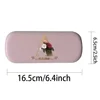 Customized Name Women Glasses Organizer PU Case Eyeglasses Storage Box Myopia Glasses Holder With Durable Hinge With Name Custom 2