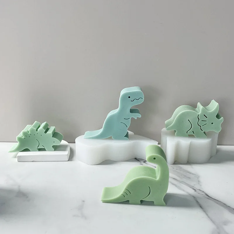 Dinosaur-Themed Silicone Molds for Aromatherapy & Resin Crafts