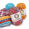 1pc Sweet Soft Cotton Baby Knitting Wool Yarn Thick Yarn Fiber Velvet Yarn Hand Knitting Wool Crochet Yarn for DIY Sweater 1