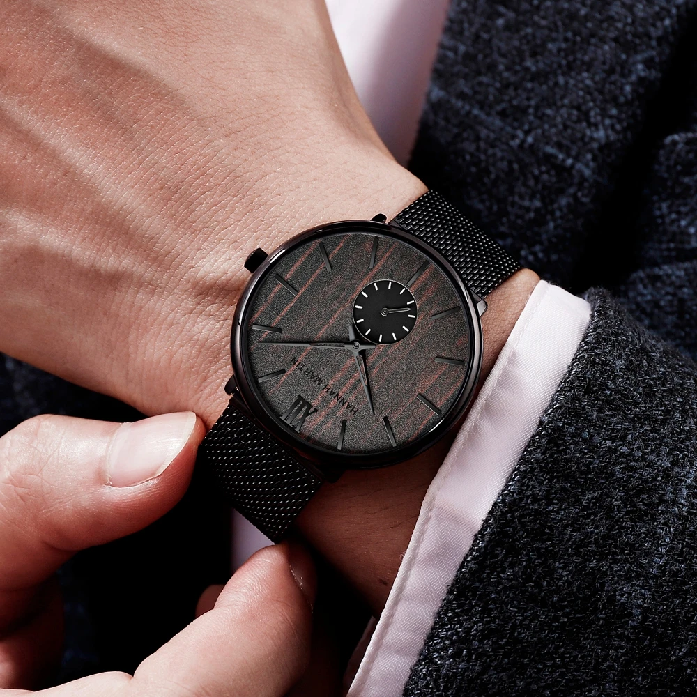 Dropship Fashion Simple Design Waterproof Stainless Steel Mesh Small Dial Men Watches Top Brand Luxury Quartz Relogio Masculino 3