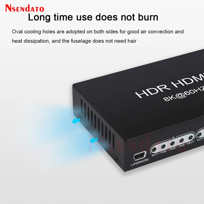 HDMI True 2 1 Matrix Switch 4K 120Hz 8K 4x2 Switch Splitter HDMI 4K 120Hz HDR 10 8K Matrix HDMI For dolby atmos CEC ARC PS5 XBOX