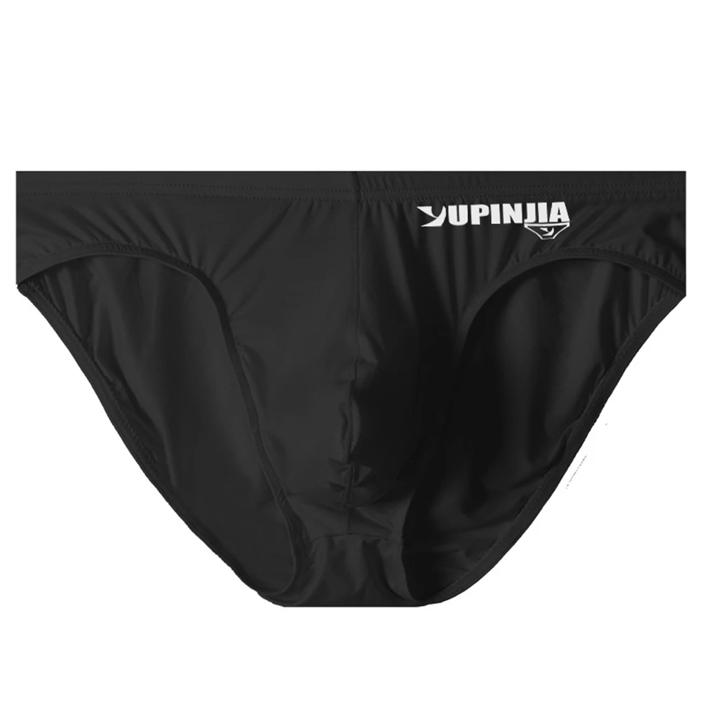 

Men Ice Silk Briefs Super Soft Silky Underpants Low Waist Bikini Underwear Solid Lightweight Panties Elasticity Breath Lingerie