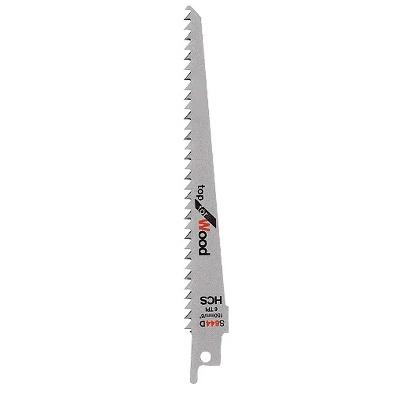 150mm 6" Hcs Reciprocating Sabre Saw Blades For Wood Plastic Pruning 6TPI Jigsaw Blade PFZ480E PFZ550E PFZ600E Garden Saw