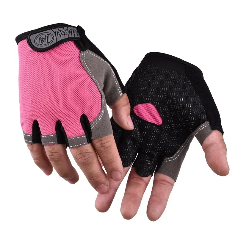 Half Finger Gloves Anti-Slip Anti-sweat Gym Fitness Fishing Cycling Gloves Outdoor Summer UV Protection Cycling Equipment