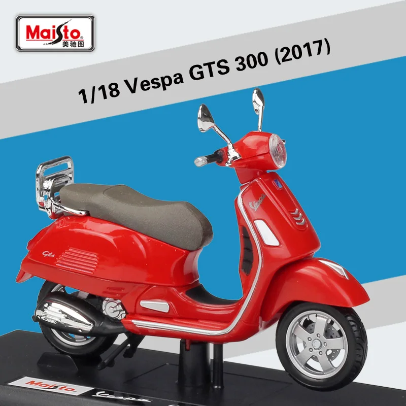 Maisto 1:18 12 Styles Piaggio Scooter Alloy Model Vespa Vespa Motorcycle  Model Roman Holiday Collecting Gifts - Railed/motor/cars/bicycles -  AliExpress